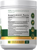 Carlyle Organic Greens Powder 608g back view showing ingredients