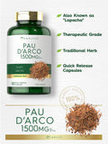 Carlyle Pau D'Arco Herbal Supplement side view with label details