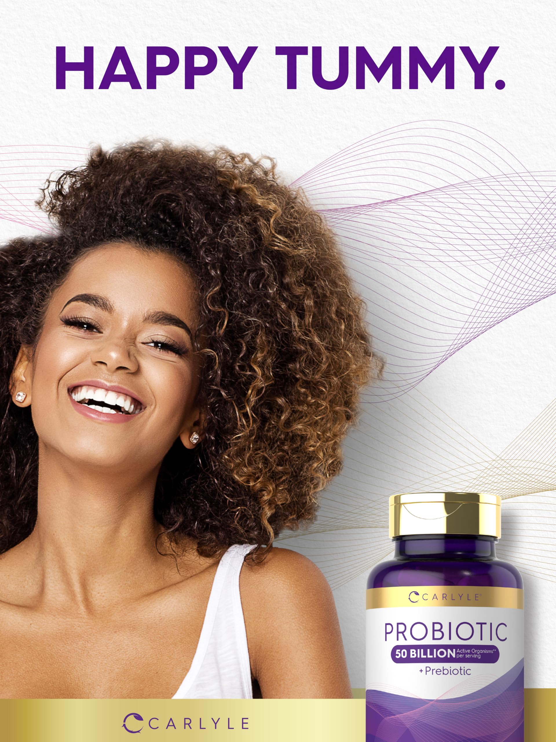 Carlyle Probiotic-14 Blend capsules opened bottle