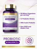 Carlyle Probiotic-14 Blend capsules with ingredients