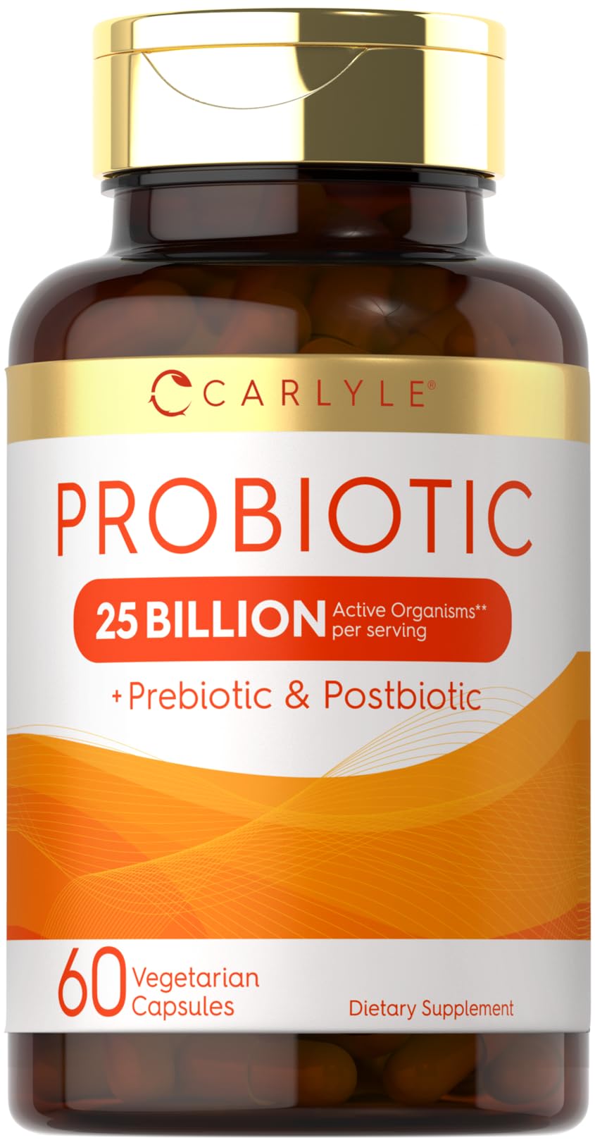 Carlyle Probiotic-14 Blend Prebiotic Capsules front view