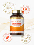 Carlyle Probiotic-14 Blend Prebiotic Capsules opened with capsules visible