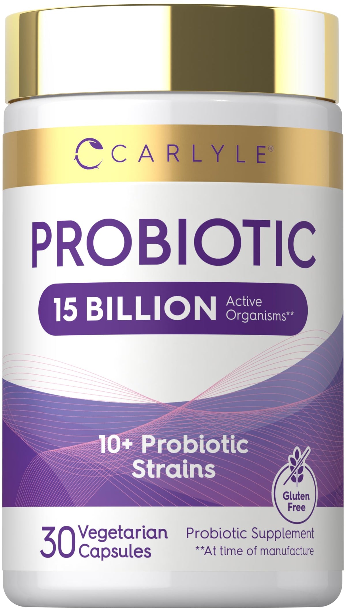 Carlyle Probiotic Capsules 15 Billion CFU front view