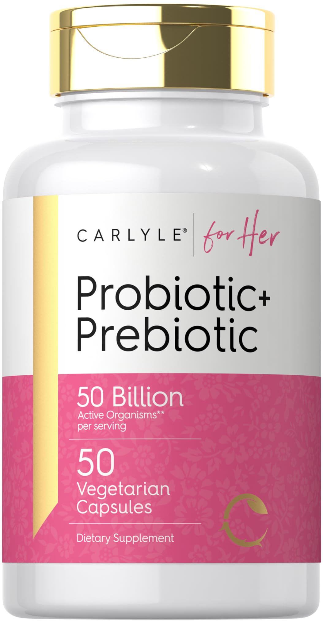 Carlyle Probiotic for Her 50 Billion CFU capsules front view