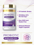 Carlyle Probiotic Supplement back view with nutritional information