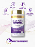 Carlyle Probiotic Supplement in a lifestyle setting with a glass of water