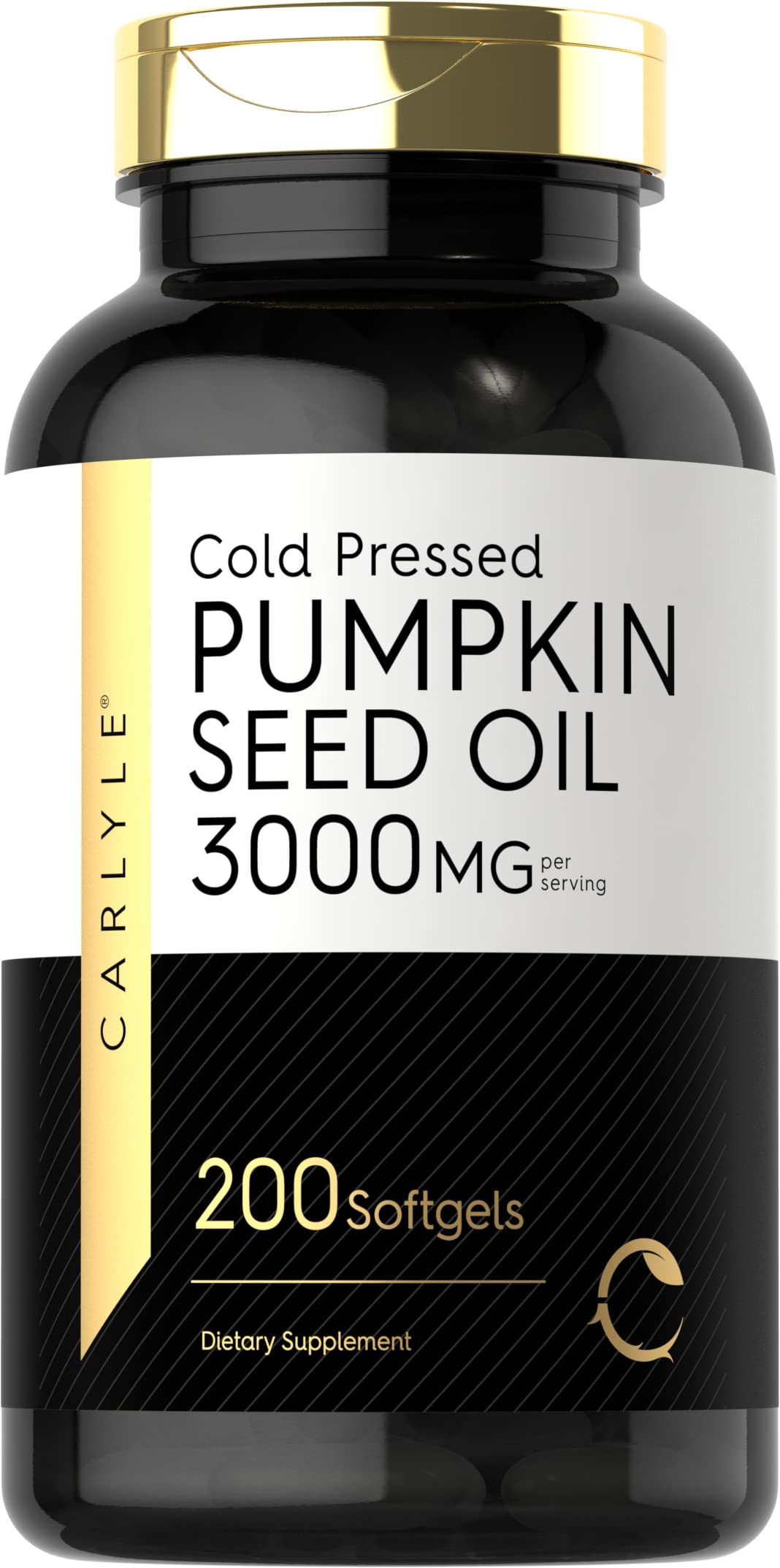 Carlyle Pumpkin Seed Oil Softgels 3000mg front view