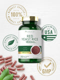 Carlyle Red Yeast Rice 1800mg capsule bottle with measuring spoon
