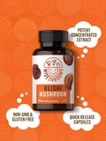 Carlyle Reishi Mushroom Supplement 120g capsule close-up