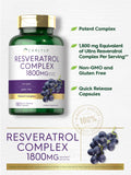 Carlyle Resveratrol Ultra Complex capsules in hand