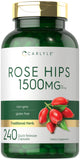 Carlyle Rose Hips 1500mg capsules front view