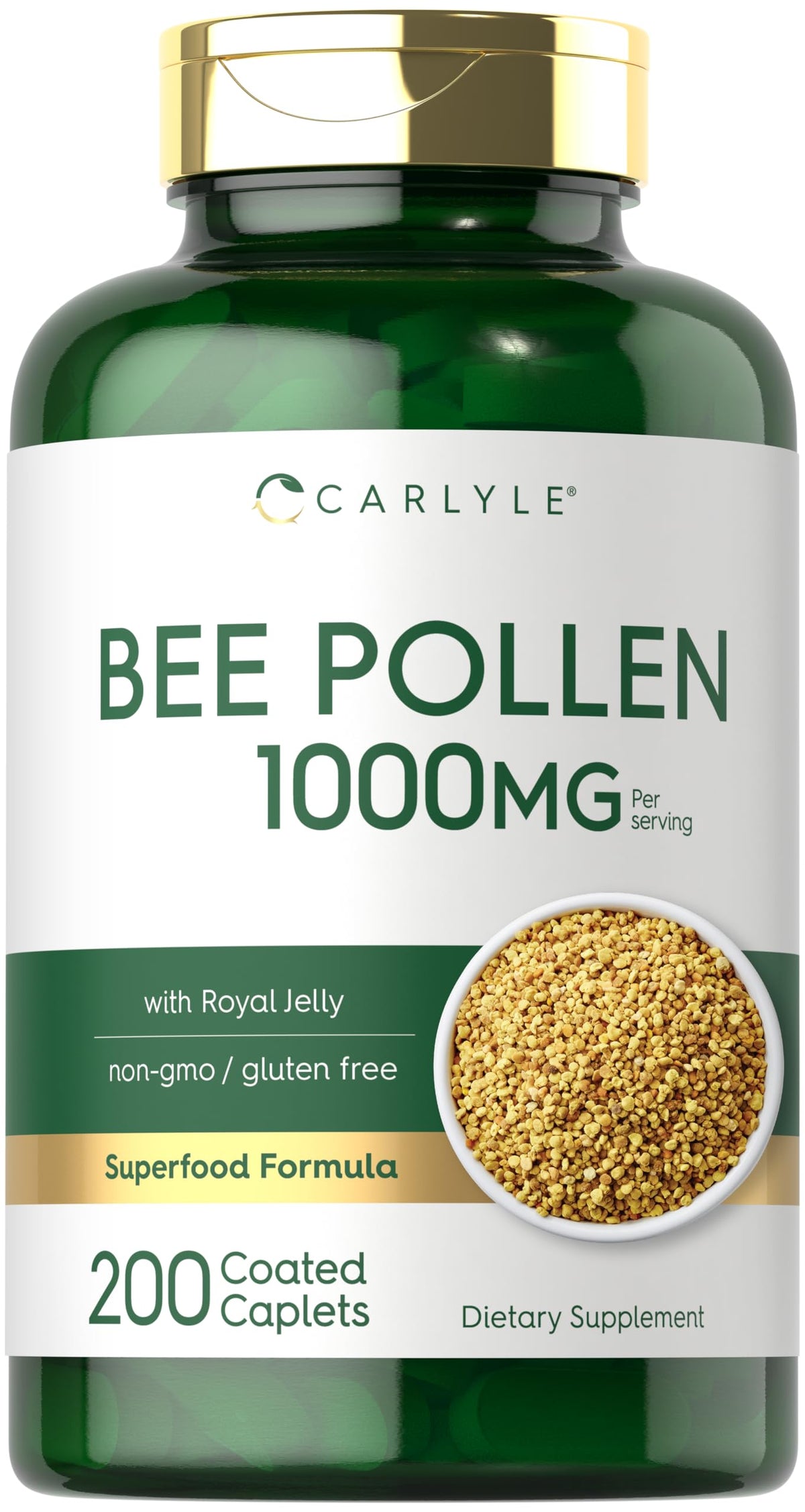 Carlyle Royal Jelly Bee Complex 1000mg capsules front view