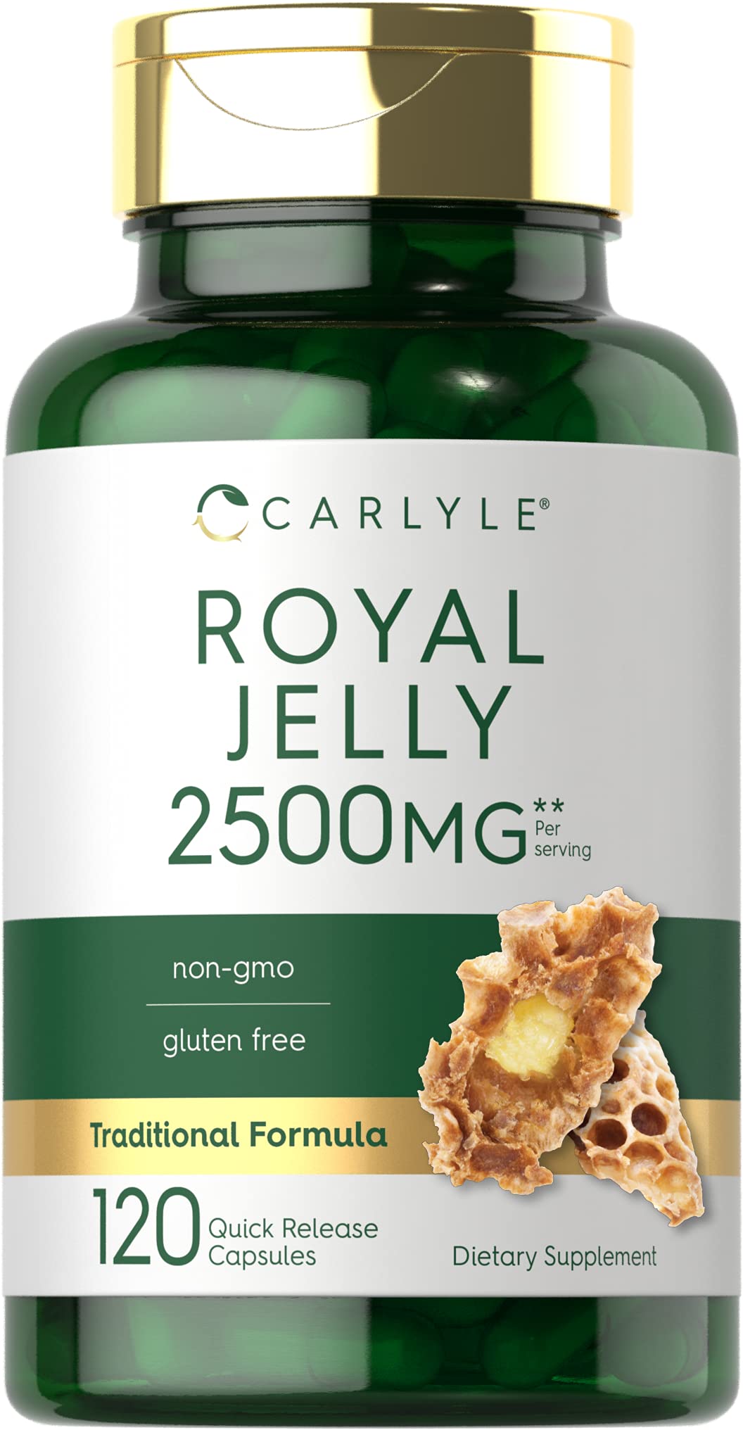 Carlyle Royal Jelly Capsules 1000mg front view of packaging