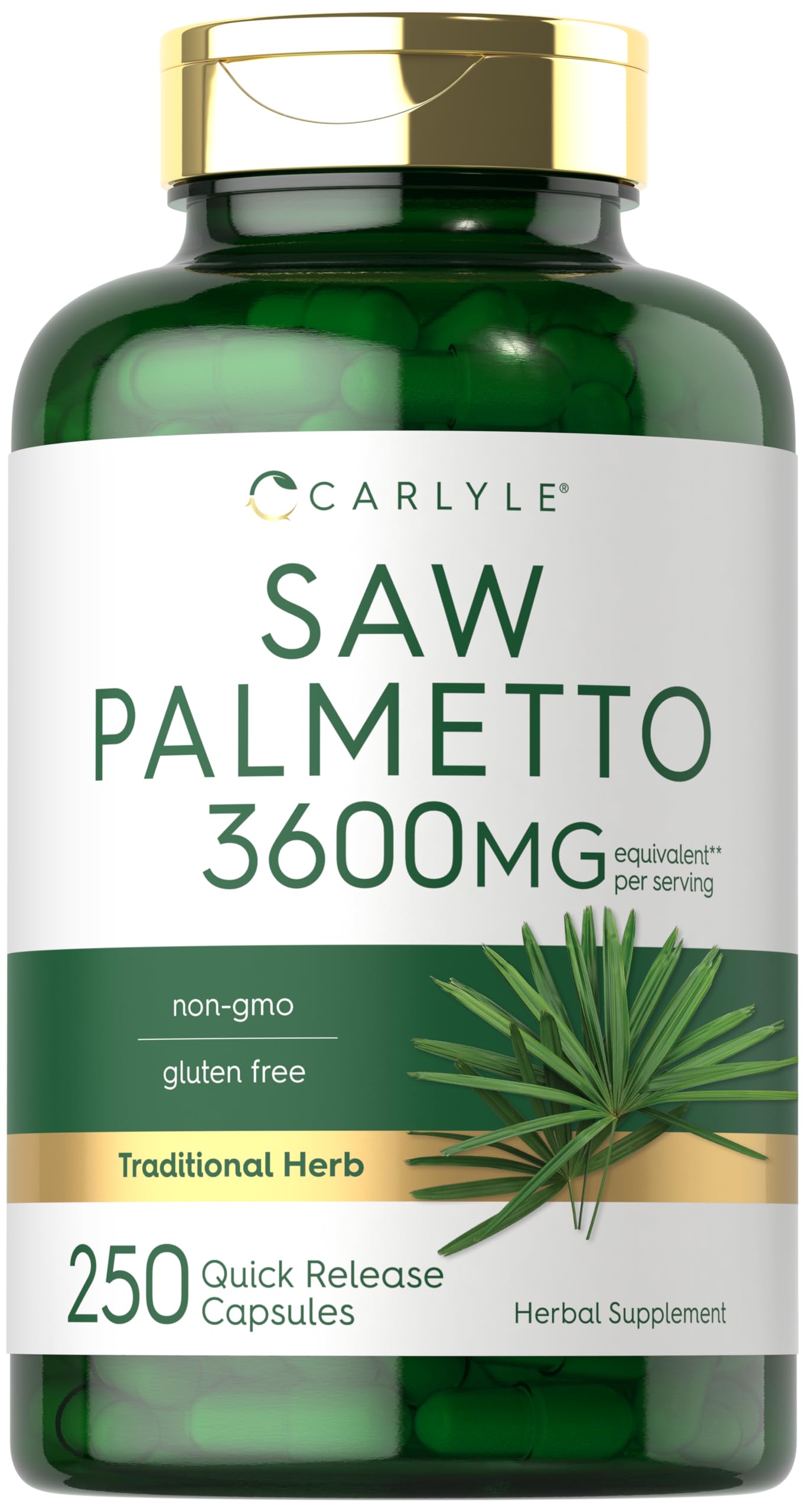Carlyle Saw Palmetto Capsules 200g front view