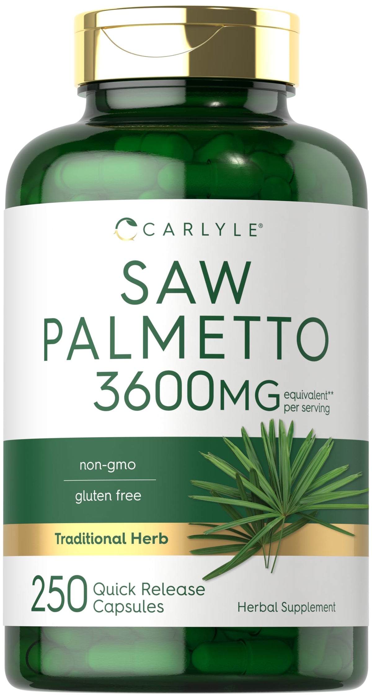 Carlyle Saw Palmetto Capsules 200g front view
