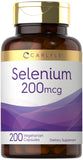 Carlyle Selenium 200 mcg vegetarian capsules front view