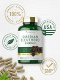 Carlyle Siberian Ginseng Eleuthero Capsules with dosage information