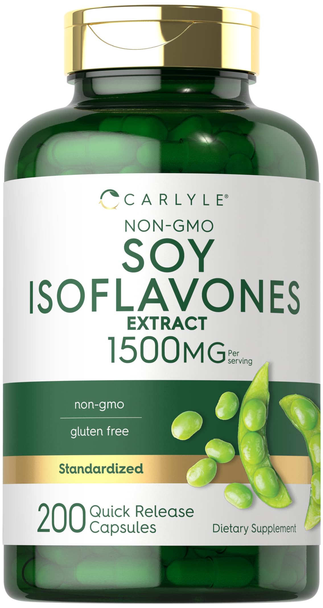 Carlyle Soy Isoflavones Extract Capsules 159g front view
