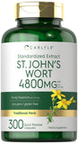 Carlyle St. John's Wort capsules front view with packaging