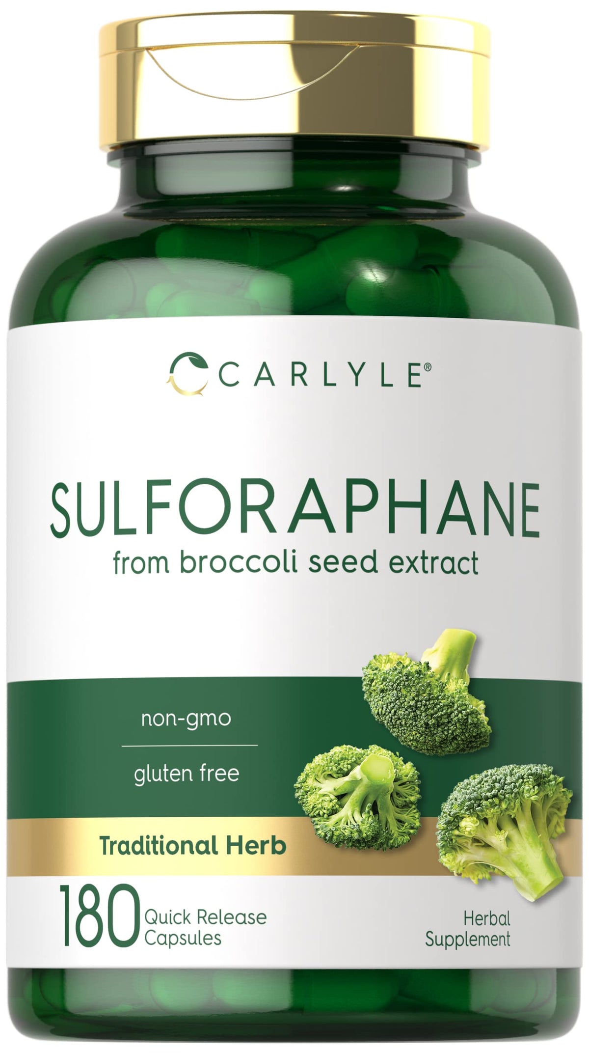 Carlyle Sulforaphane 400mcg capsules front view