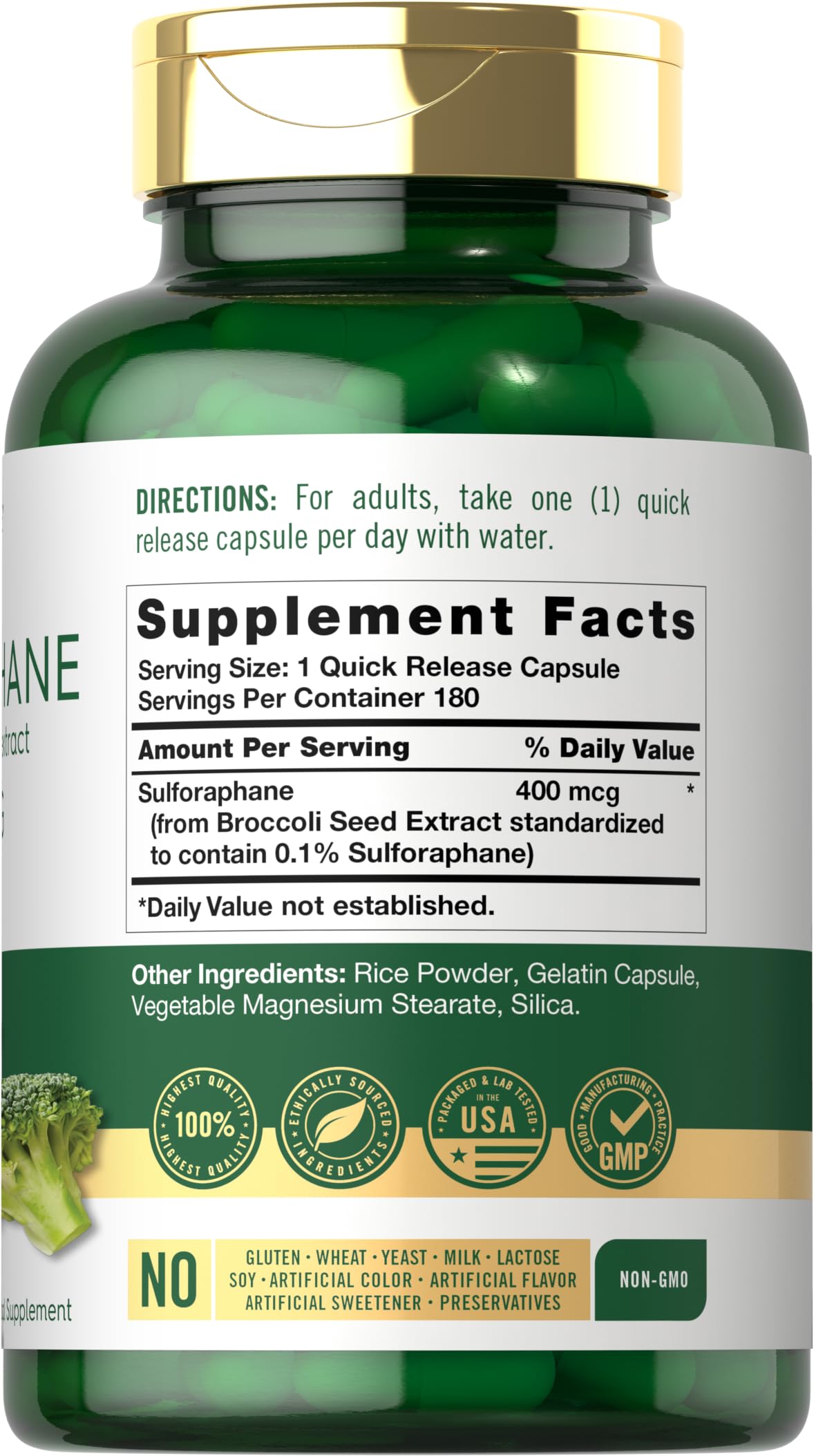 Carlyle Sulforaphane capsules packaging