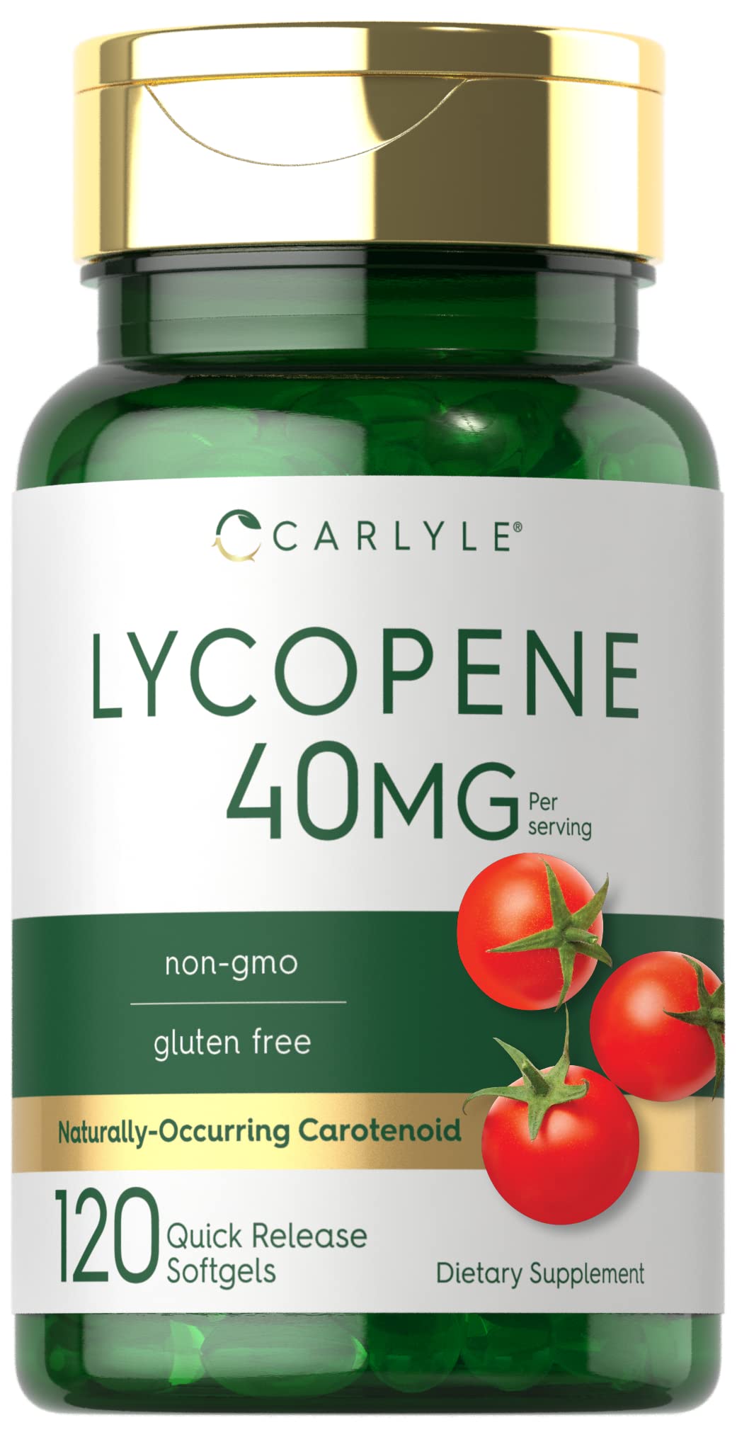 Carlyle Super Lycopene 40mg quick release softgels front view