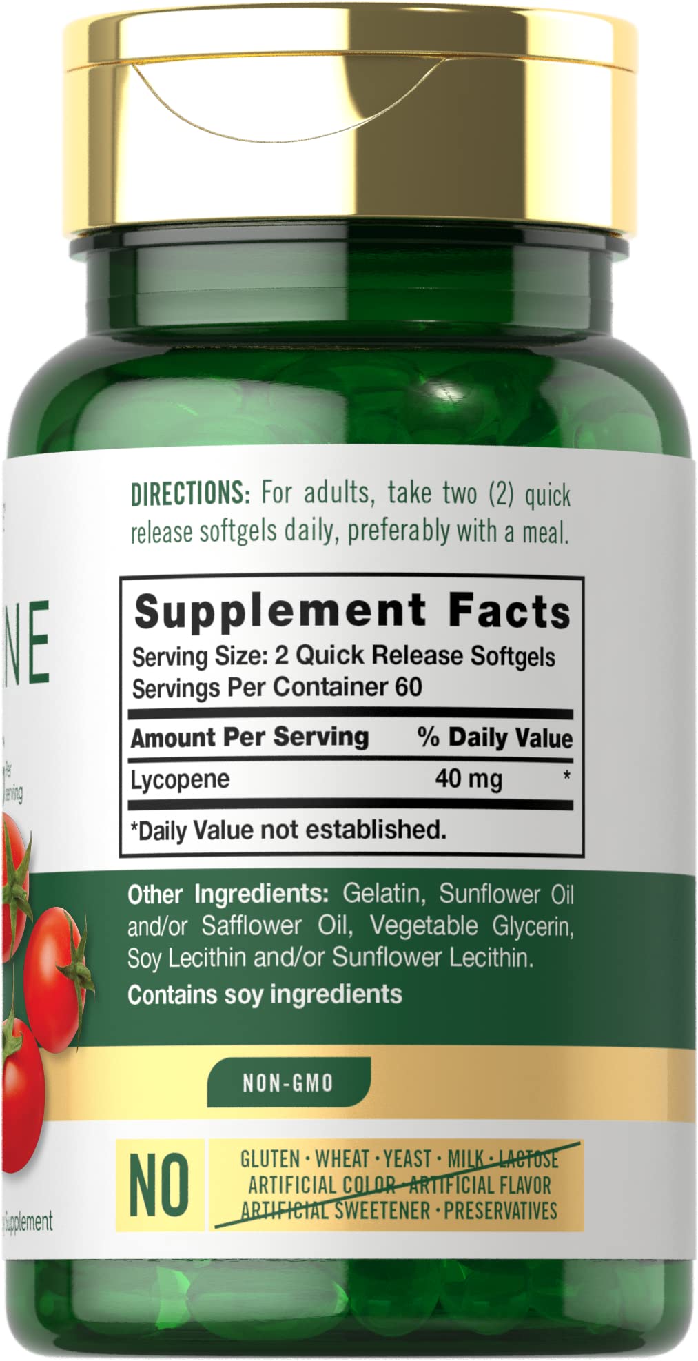 Carlyle Super Lycopene softgels bottle with label
