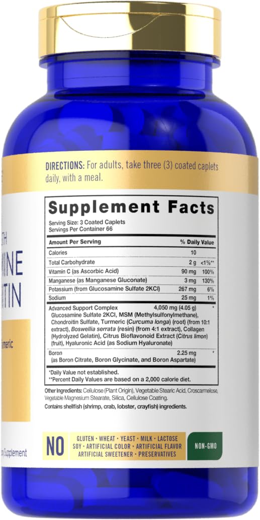 Carlyle Triple Strength Glucosamine Chondroitin 390g side view