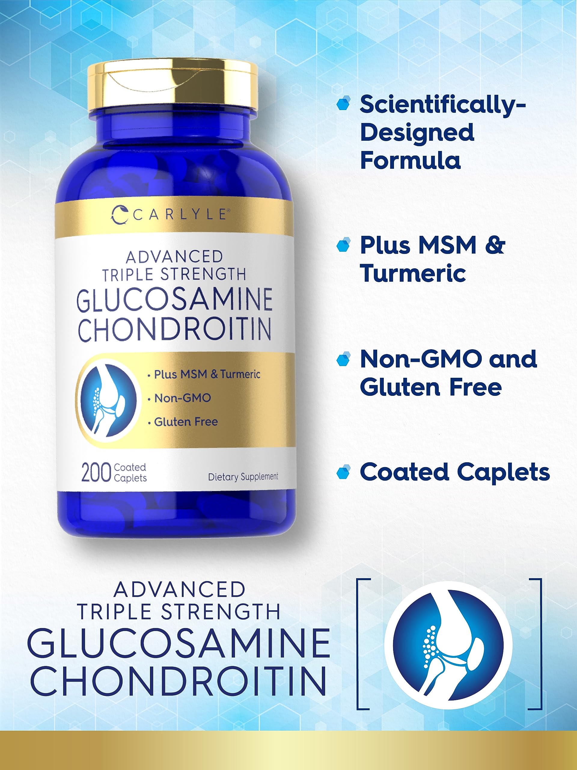 Carlyle Triple Strength Glucosamine Chondroitin ingredients list