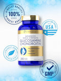 Carlyle Triple Strength Glucosamine Chondroitin on a wooden table