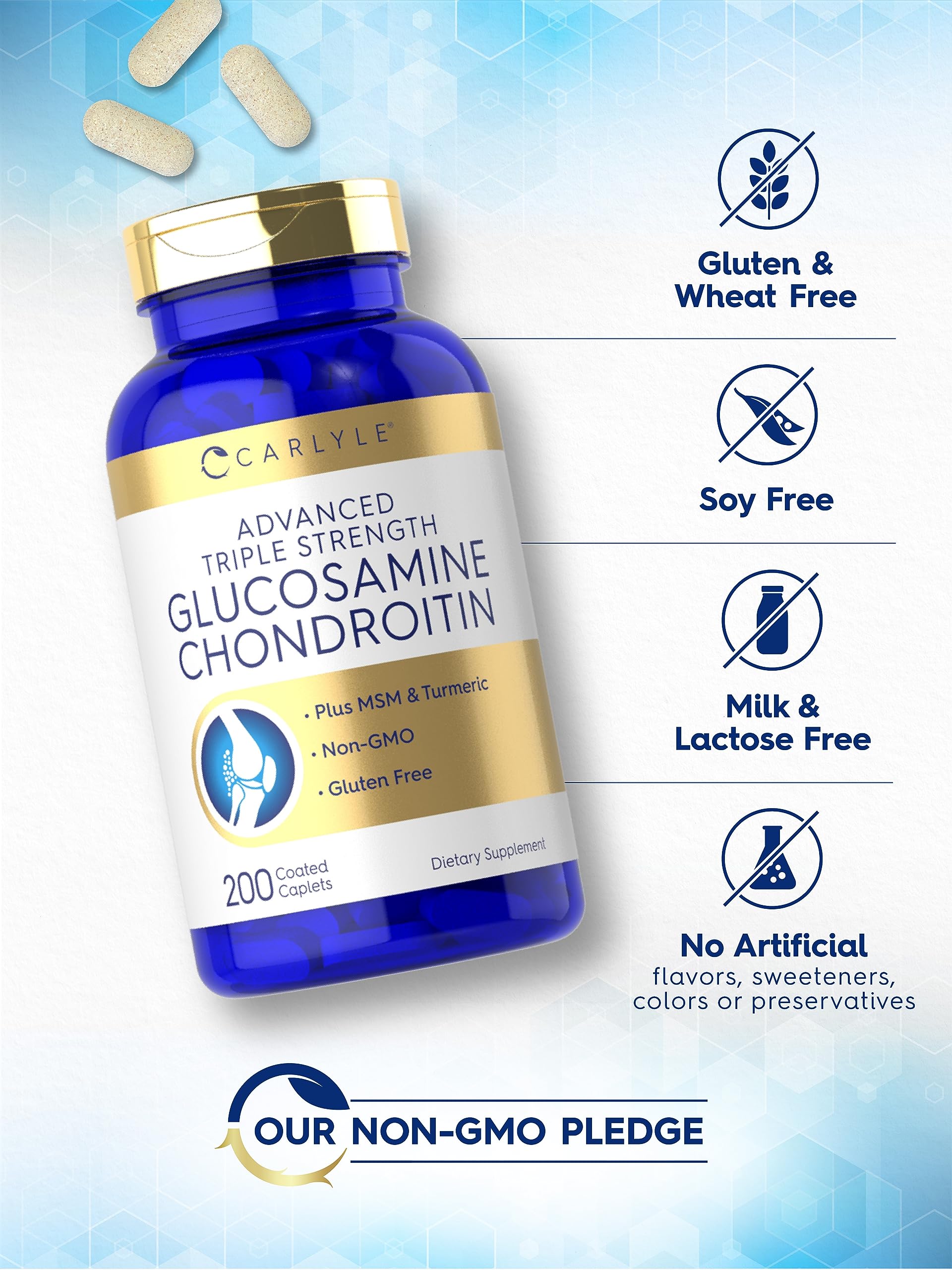 Carlyle Triple Strength Glucosamine Chondroitin packaging