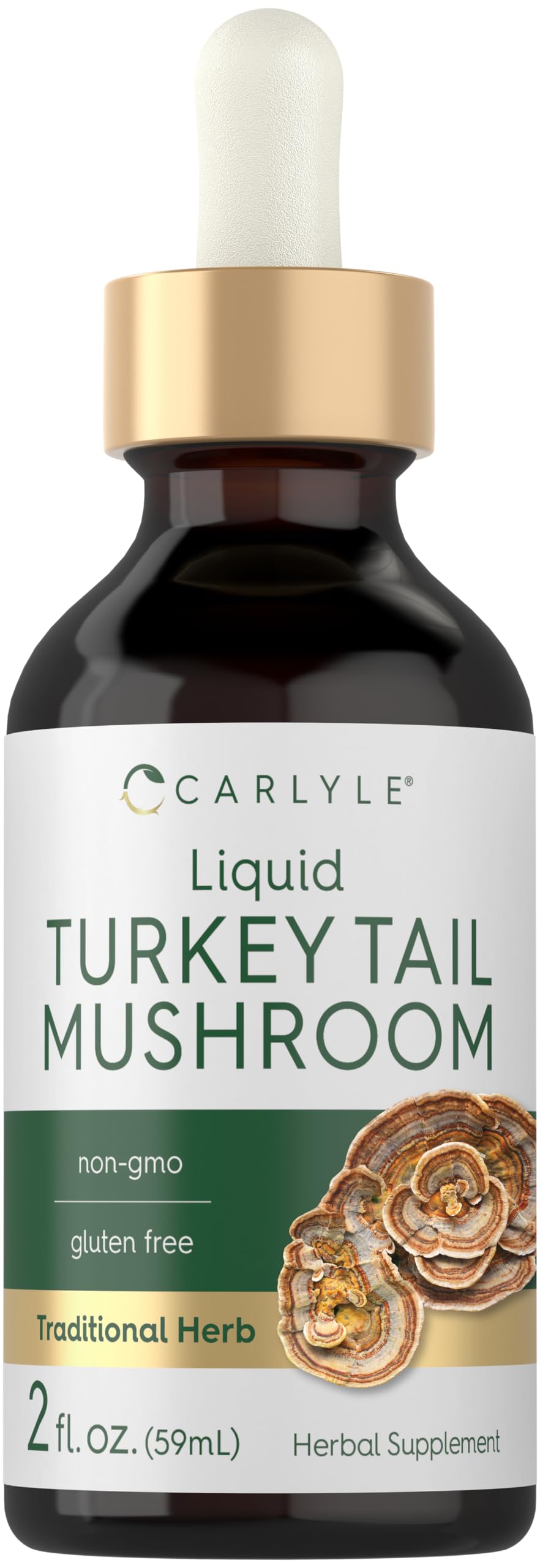 Carlyle Turkey Tail Mushroom Extract liquid bottle front view