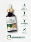 Carlyle Turkey Tail Mushroom Extract liquid in a glass
