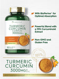 Carlyle Turmeric Curcumin Capsules 200g side view
