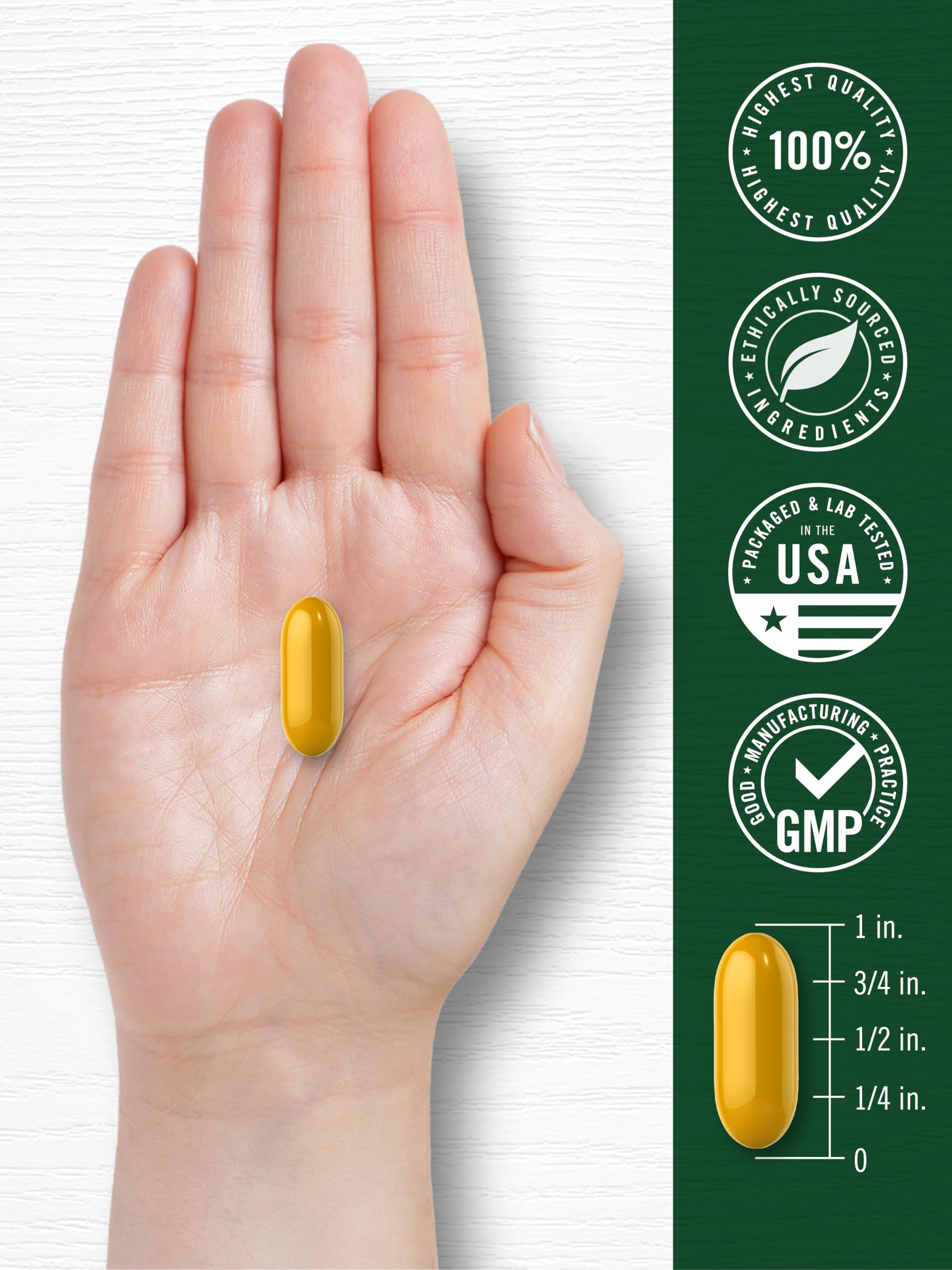 Carlyle Turmeric Curcumin Softgels with a glass of water