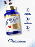 Carlyle Ubiquinol CoQ10 200mg Softgels close-up of softgel