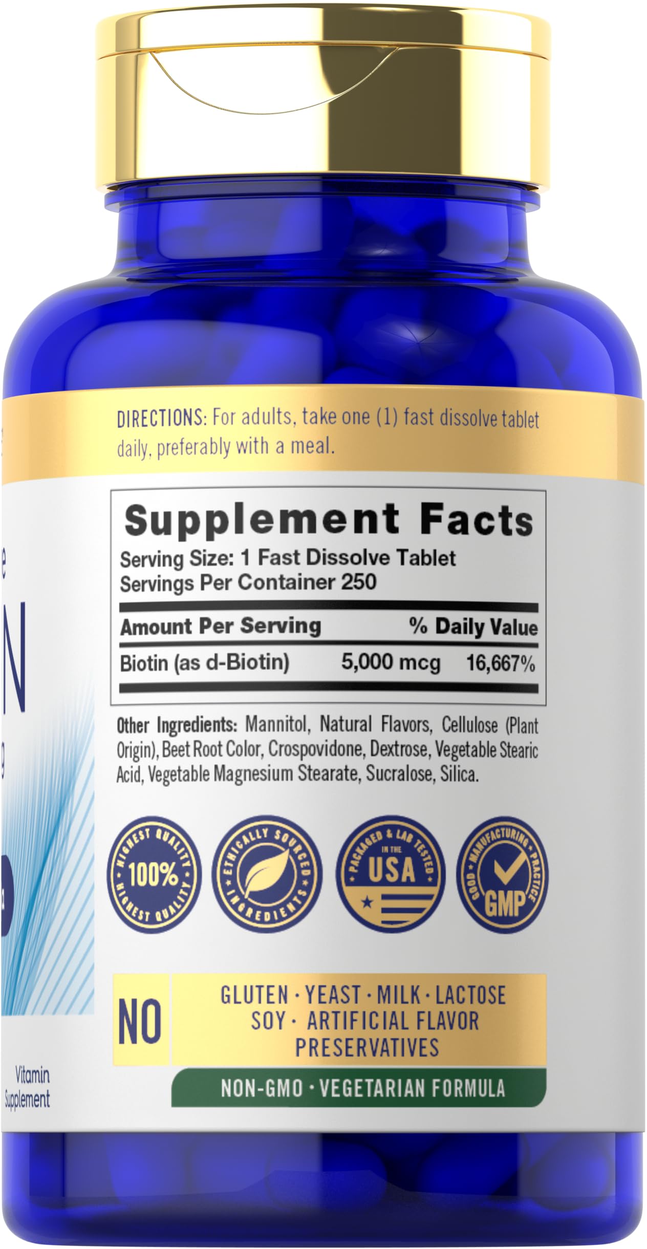 Carlyle Ultra Biotin packaging side view