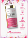 Carlyle Urinary & Vaginal Probiotic with Cranberry capsules on a table