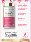 Carlyle Urinary & Vaginal Probiotic with Cranberry packaging
