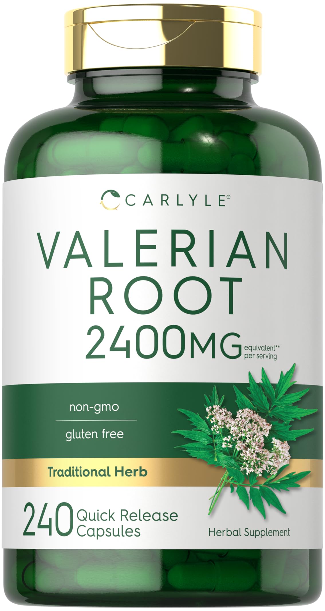 Carlyle Valerian Root Herbal Supplement 195g front view
