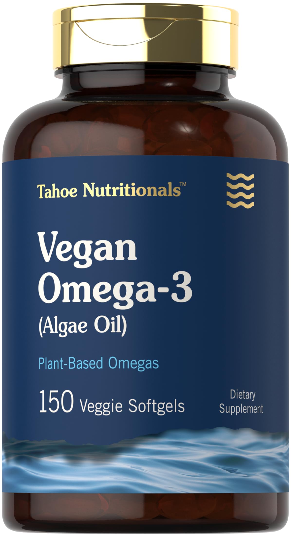 Carlyle Vegan Omega-3 Softgels front view with packaging