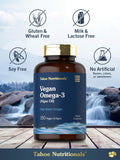 Carlyle Vegan Omega-3 Softgels in hand for size comparison