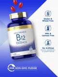 Carlyle Vitamin B-12 1000 mcg Softgels back view