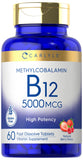Carlyle Vitamin B-12 5000 mcg fast dissolve tablets front view