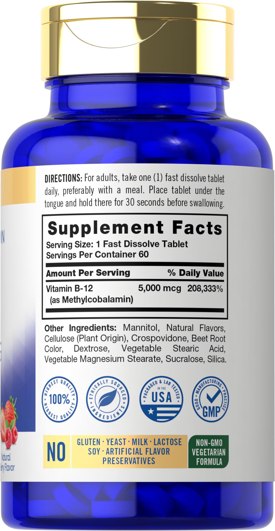 Carlyle Vitamin B-12 fast dissolve tablets packaging