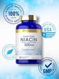 Carlyle Vitamin B3 Niacin 400mg capsules with measuring spoon