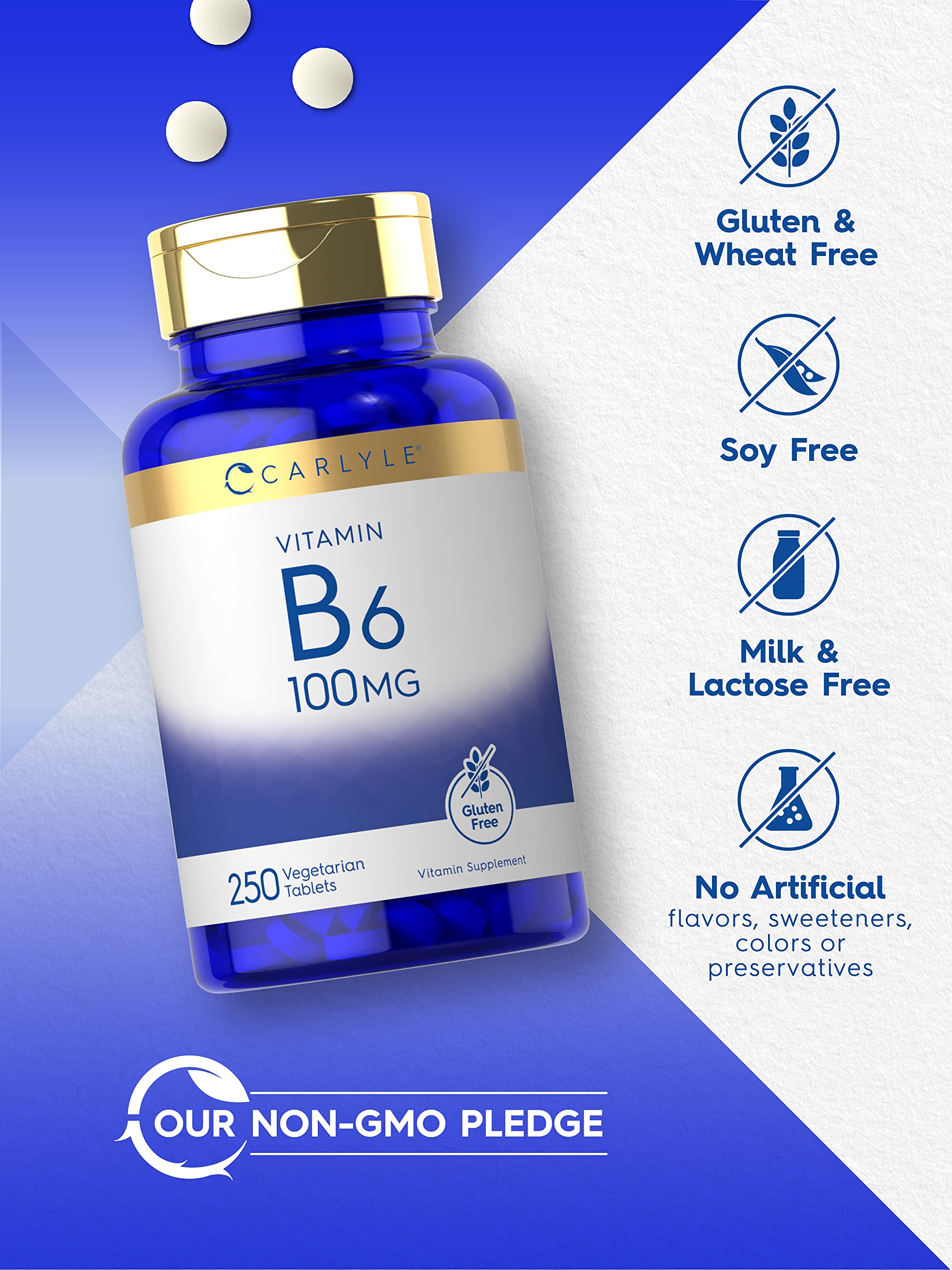 Carlyle Vitamin B6 100mg ingredients list