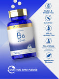 Carlyle Vitamin B6 25mg vegetarian tablets close-up