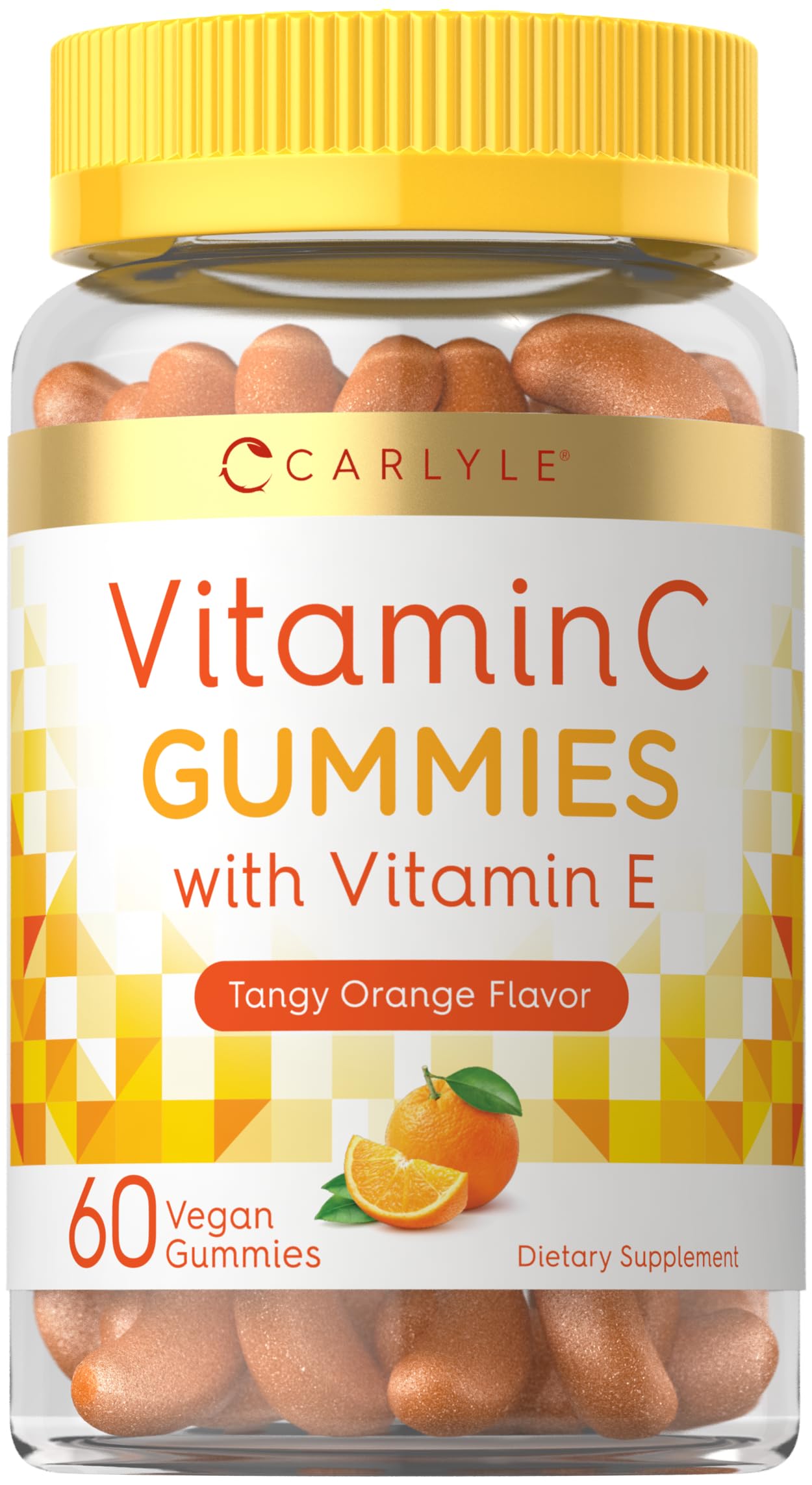Carlyle Vitamin C + E Vegan Gummies 240g front view