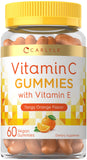 Carlyle Vitamin C + E Vegan Gummies 240g front view